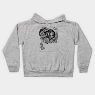 Cheshire Cat with Alice Kids Hoodie